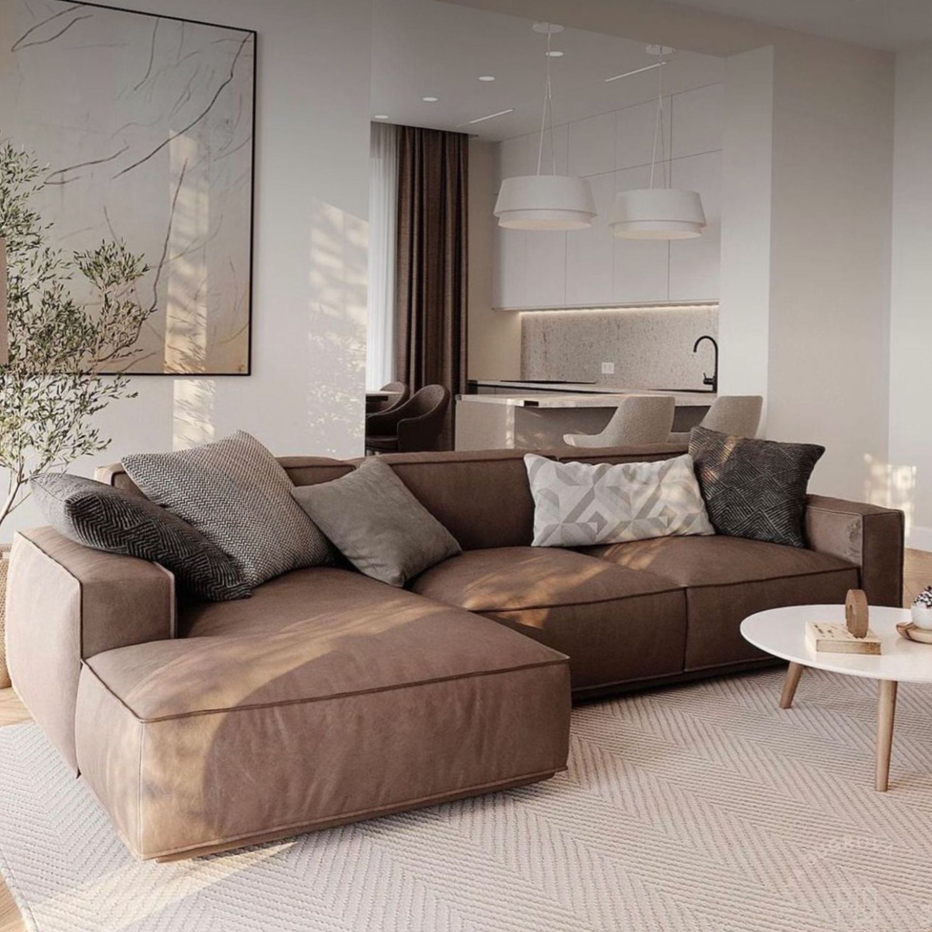 Natural tones bring a sense of gentleness and relaxation 