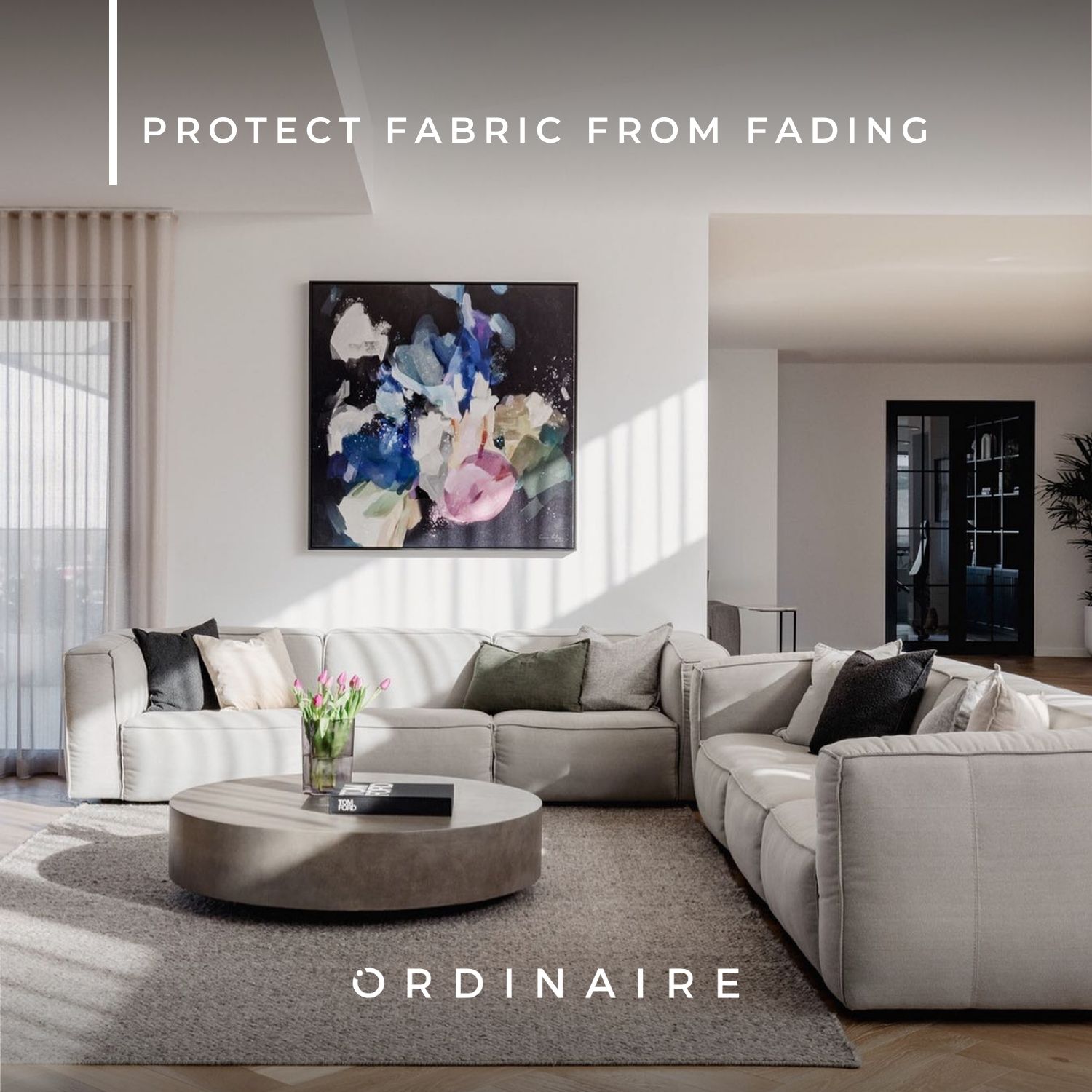 Protect sofa fabric from fading at home
