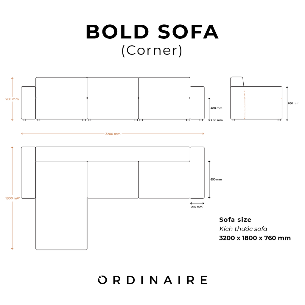 BOLD SOFA (Corner) 